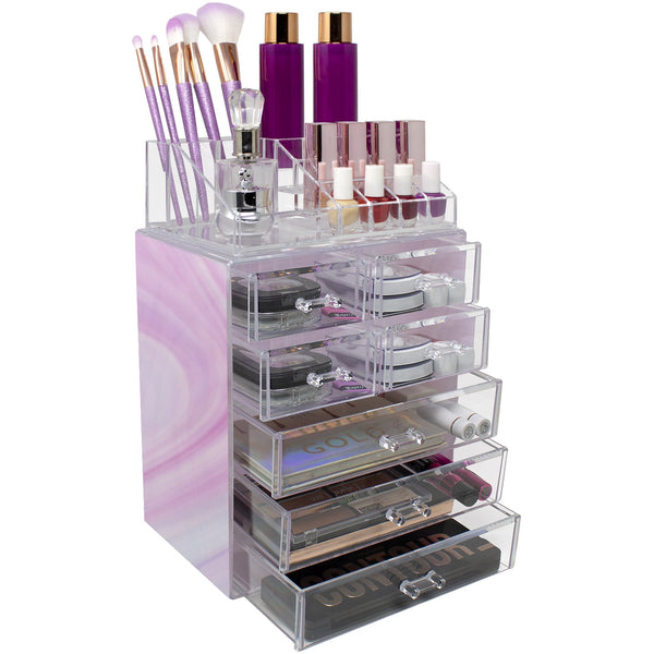 sorbus Makeup Organizer Set (7 Drawer Tie-Dye)