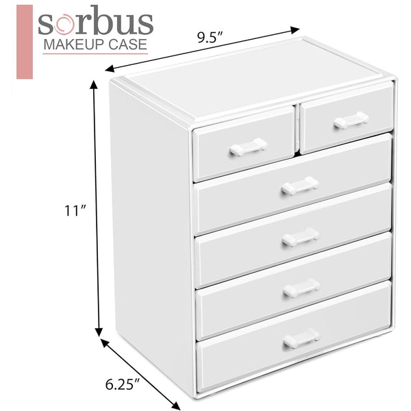 Sorbus Makeup Organizer Tall (6 Drawer)
