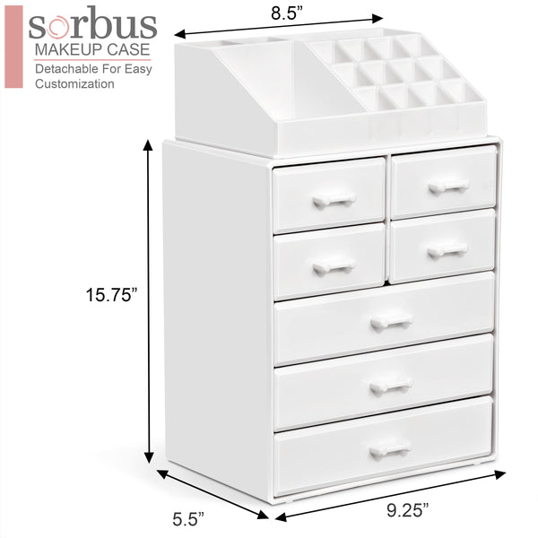Sorbus Makeup Organizer Tall (7 Drawer)