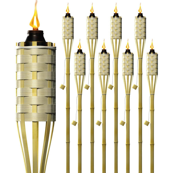 Sorbus Matney Bamboo Refillable Metal Torches