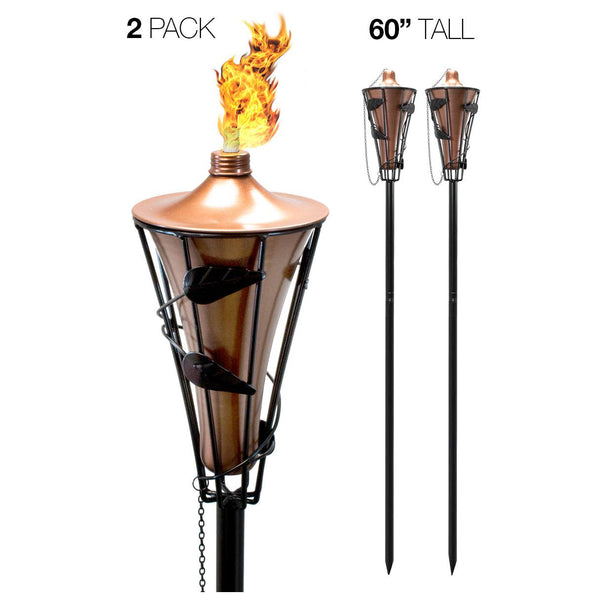 Sorbus Matney Refillable Metal Torches (2 Pack)