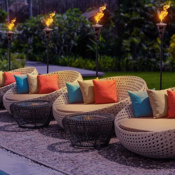 Sorbus Matney Refillable Metal Torches (4 Pack)