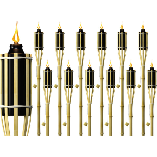 sorbus Matney refillable outdoor metal torches