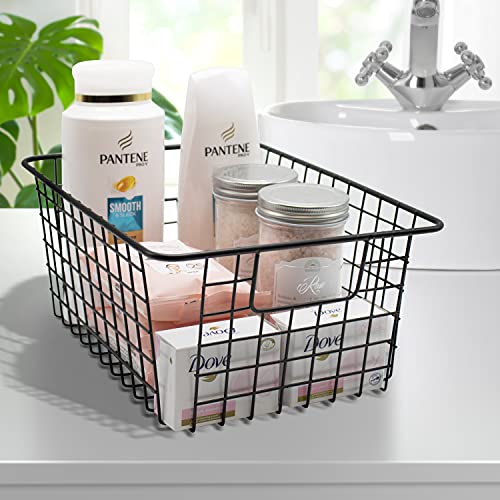 Sorbus Metal Wire Storage Baskets (4 Pack)