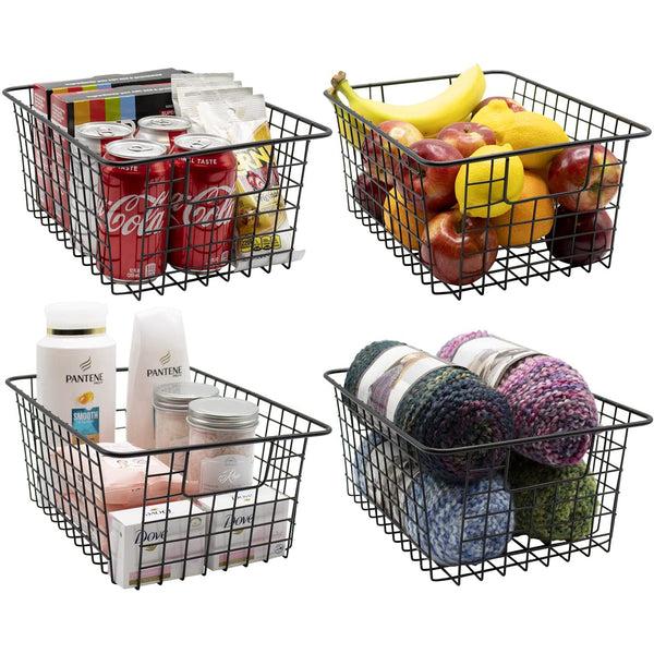 Sorbus Metal Wire Storage Baskets (4 Pack)