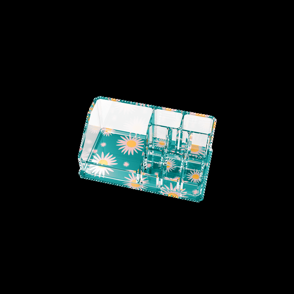 Sorbus Mini Organizer (9 Slots Daisy Print)