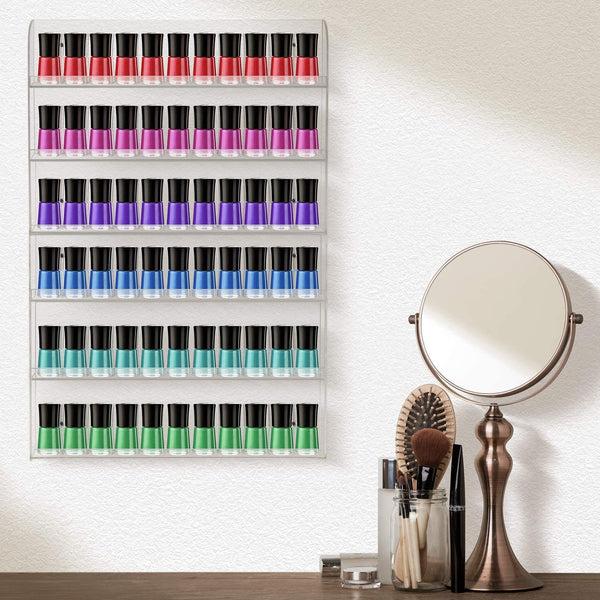 Sorbus Nail Polish Wall Rack Display (6 Tier)