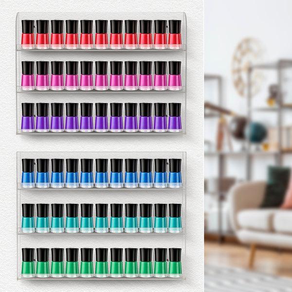 Sorbus Nail Polish Wall Rack Display (6 Tier)