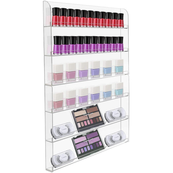 sorbus Nail Polish Wall Rack Display (6 Tier)