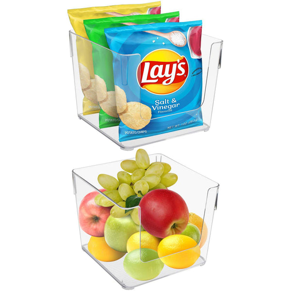 Sorbus Open Front Container Bin Set (Square)