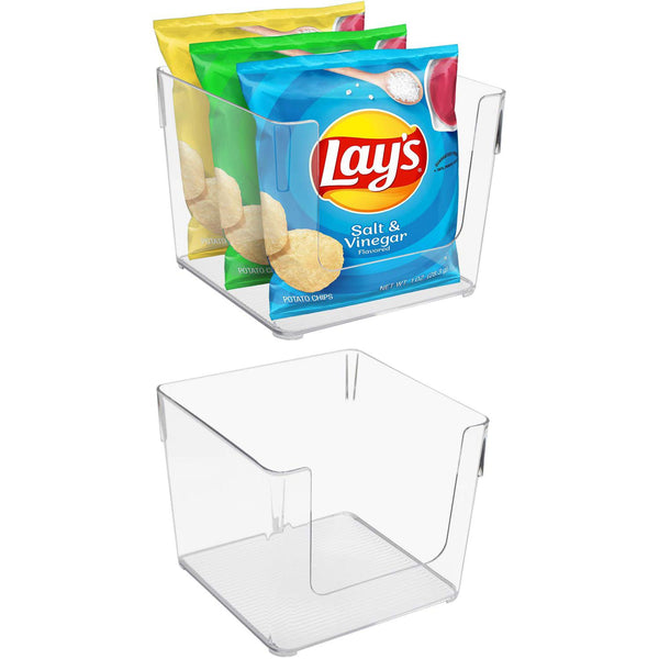 sorbus Open Front Container Bin Set (Square)