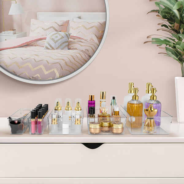 Sorbus Plastic Clear Bins (10 Pack)