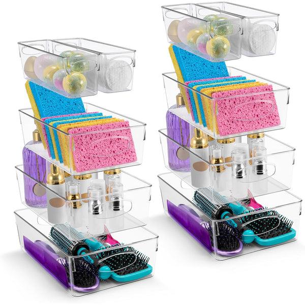 sorbus Plastic Clear Bins (10 pack)