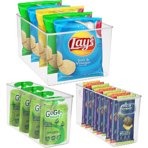 sorbus Plastic Container Bins (3 Pack)