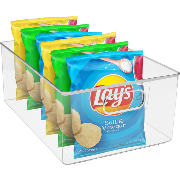 sorbus Plastic Container Bins with Handles