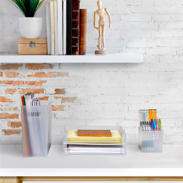 Sorbus Plastic Desktop Organizer Set