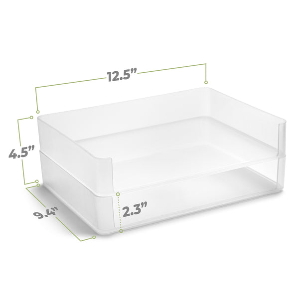 Sorbus Plastic Paper Organizer (2 Pc)
