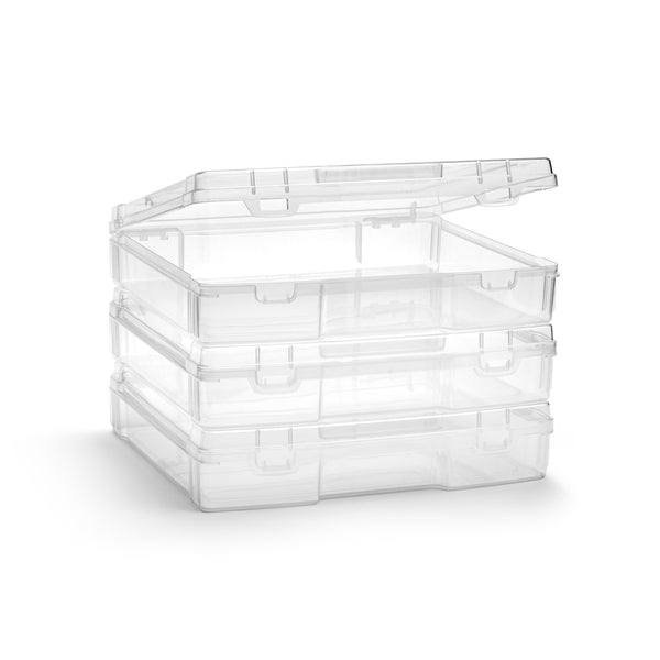 Sorbus Portable Project Thick Case (3 Pc Clear)