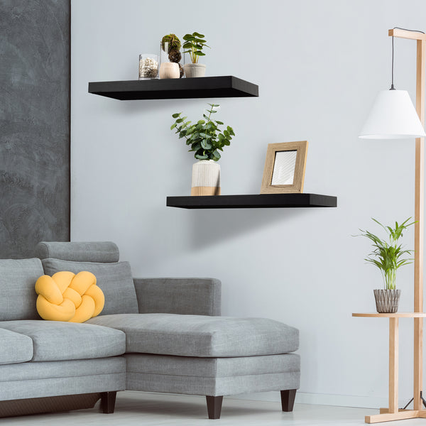 Sorbus Rectangle Floating Shelves (2 Pack)