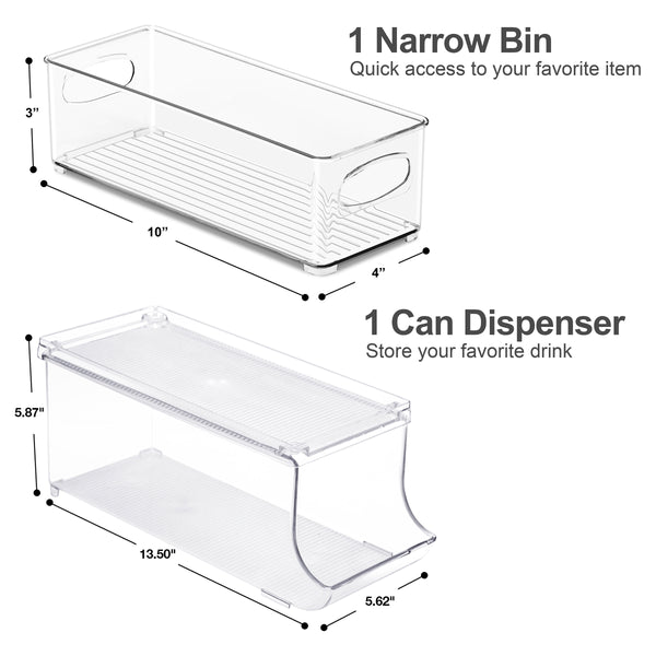 Sorbus Refrigerator Storage Drawers (4 Pack)