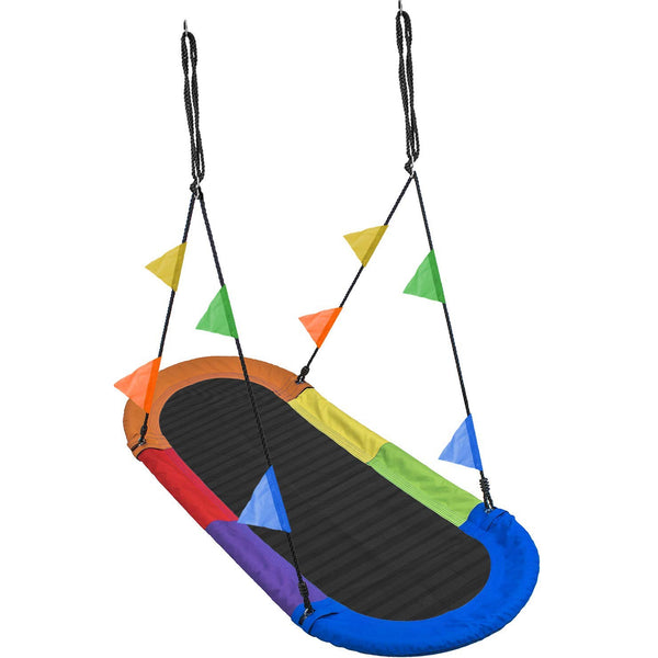 sorbus Saucer Surf Swing with Flags