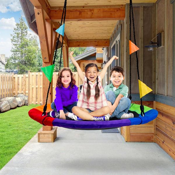 Sorbus Saucer Swing For Backyard