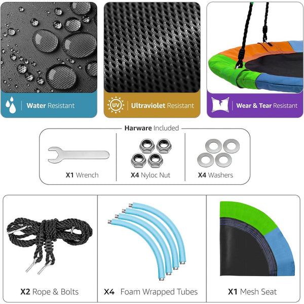 Sorbus Saucer Swing For Backyard