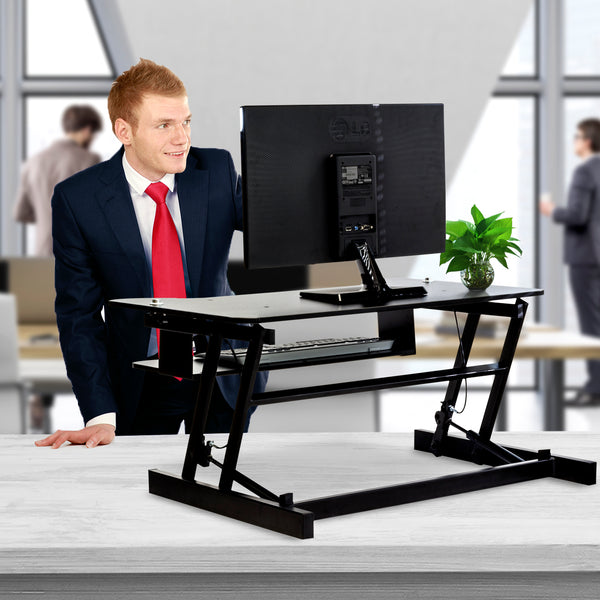 Sorbus Sit-To-Stand Monitor Riser Desk