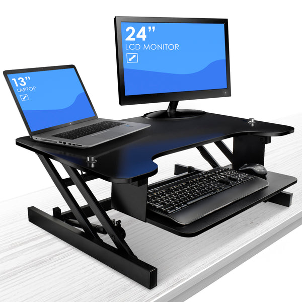 Sorbus Sit-To-Stand Monitor Riser Desk
