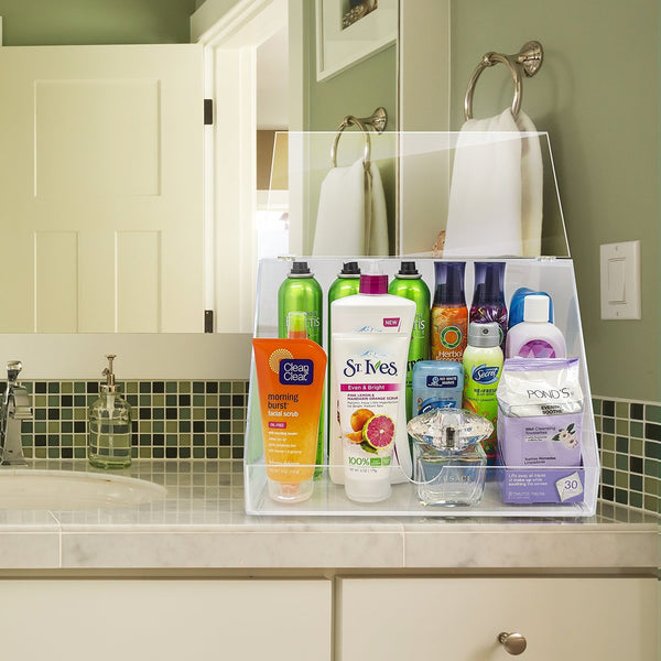 Sorbus Slanted Lid Cosmetic Display Case