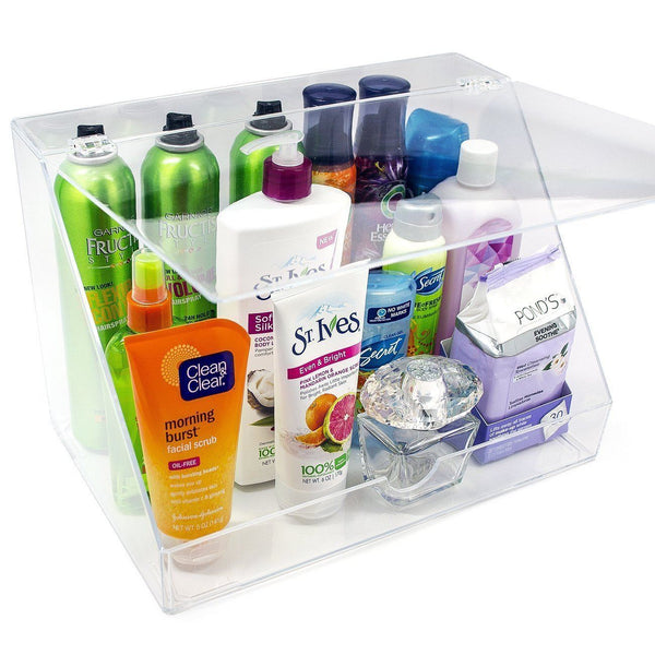 sorbus Slanted Lid Cosmetic Display Case