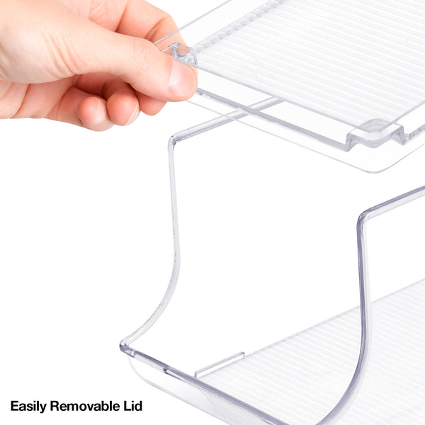 Sorbus Soda Can Organizer Bin With Lid