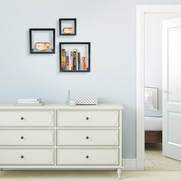 Sorbus Square Floating Shelf (Set Of 3)