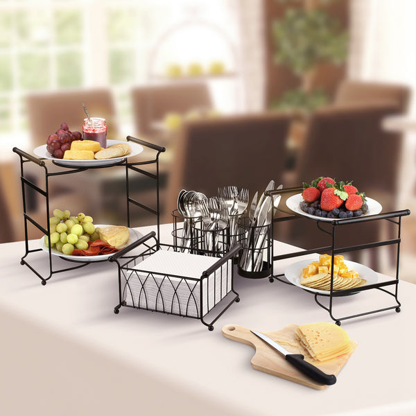Sorbus Stackable Buffet Caddy (7 Pc)