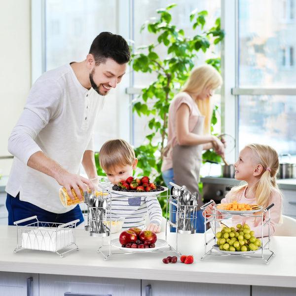 Sorbus Stackable Buffet Caddy (7 Pc)
