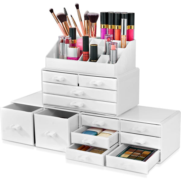 sorbus Stackable Makeup Organizer (12 Drawer)