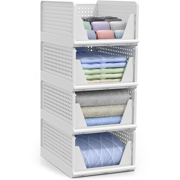 sorbus Stackable Shelf Organizer (Set of 4)