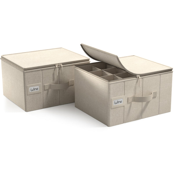 sorbus Stemware Hard Shell Storage Case