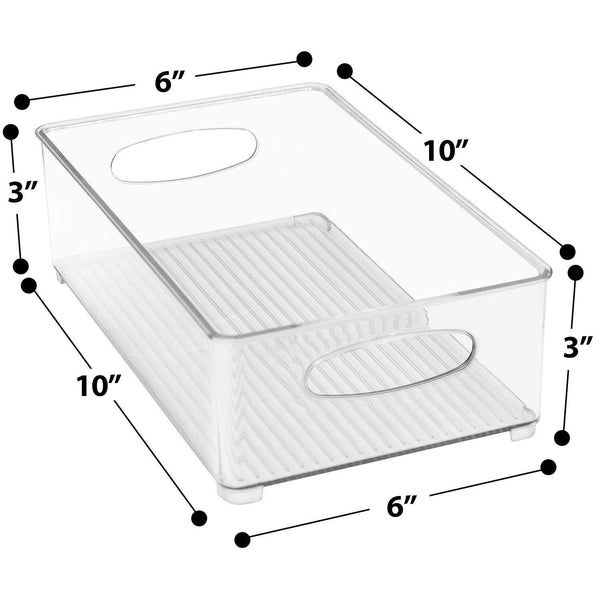 Sorbus Storage Bins With Handles (6 Pack)