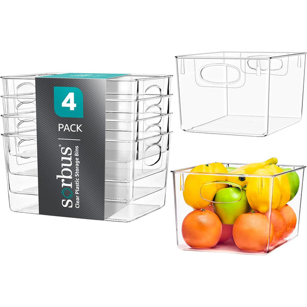 Sorbus Storage Bins With Handles (Large)