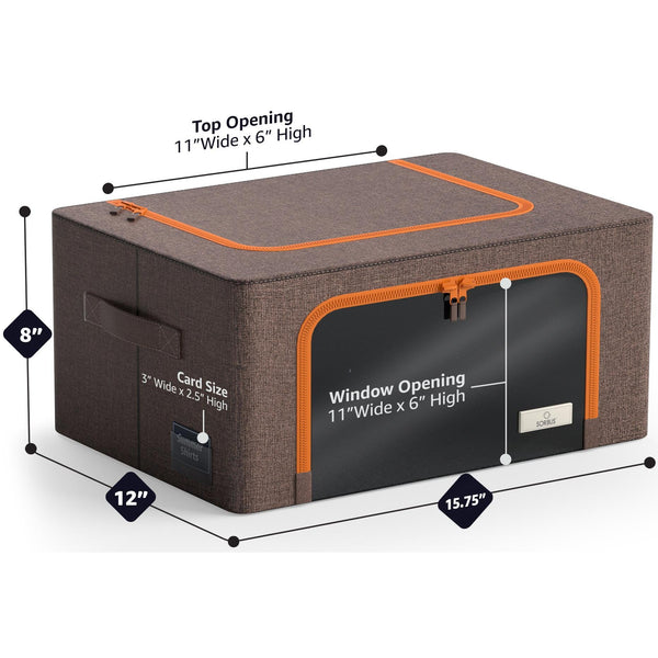 Sorbus Storage Bins With Window