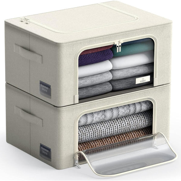 sorbus Storage Window Bin Set (Small Dual Opening)