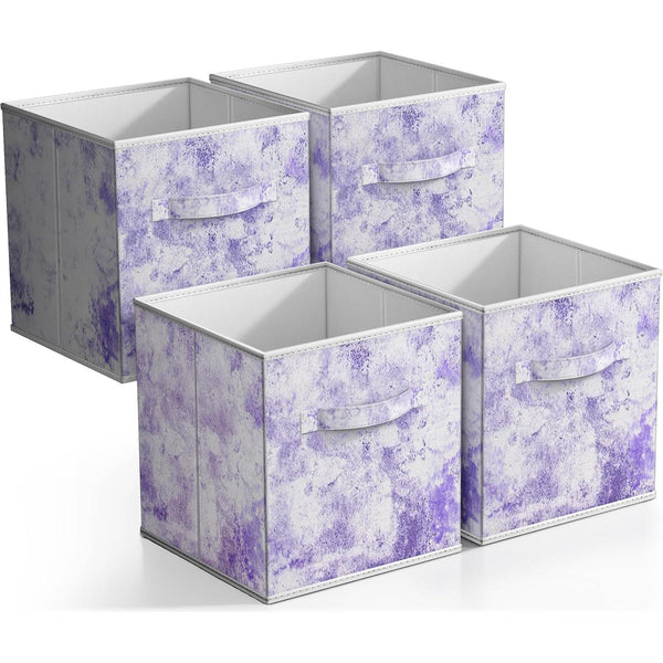 Sorbus Tie-Dye Storage Cube Bins (4 Pack)