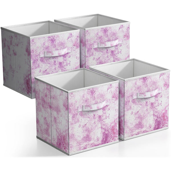 sorbus Tie-Dye Storage Cube Bins (4 Pack)