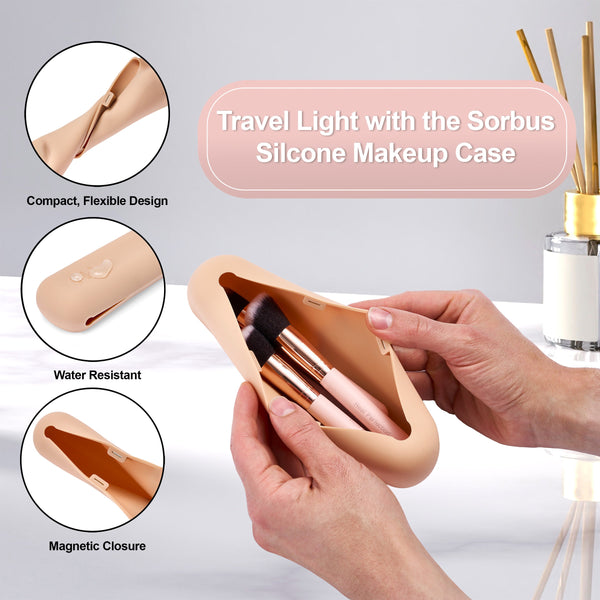 Sorbus Travel Cosmetic Makeup Brush Holder