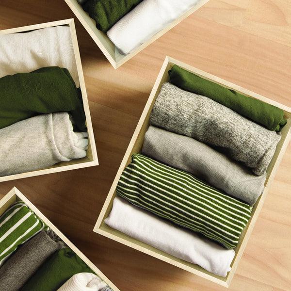 Sorbus Unfinished Wood Box Crates (4 Piece)