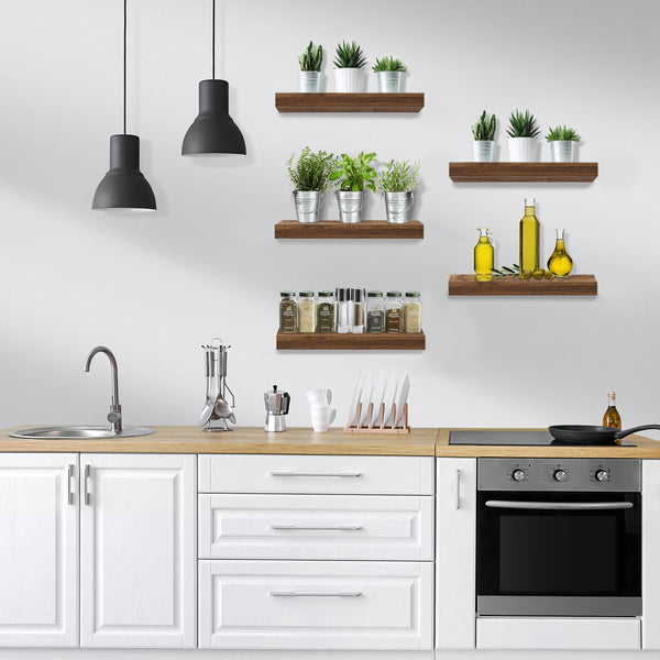 Sorbus Wall Mounted Floating Shelves (5 Pack)