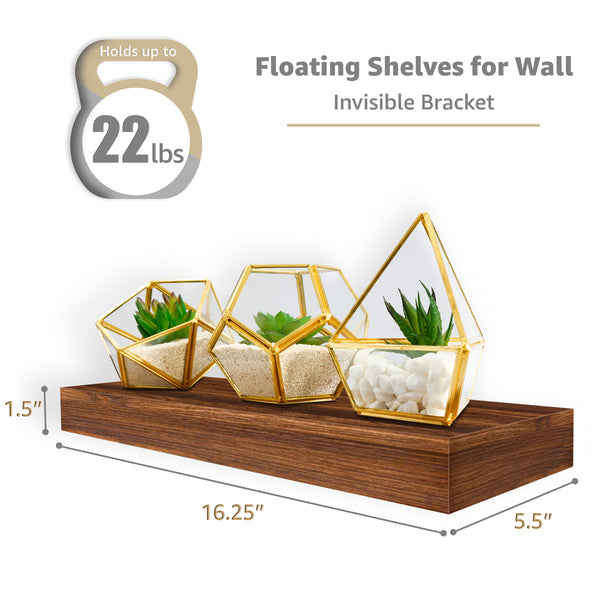 Sorbus Wall Mounted Floating Shelves (5 Pack)