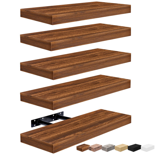 sorbus Wall Mounted Floating Shelves (5 Pack)