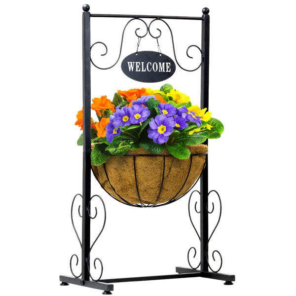 sorbus Welcome Planter Basket Stand